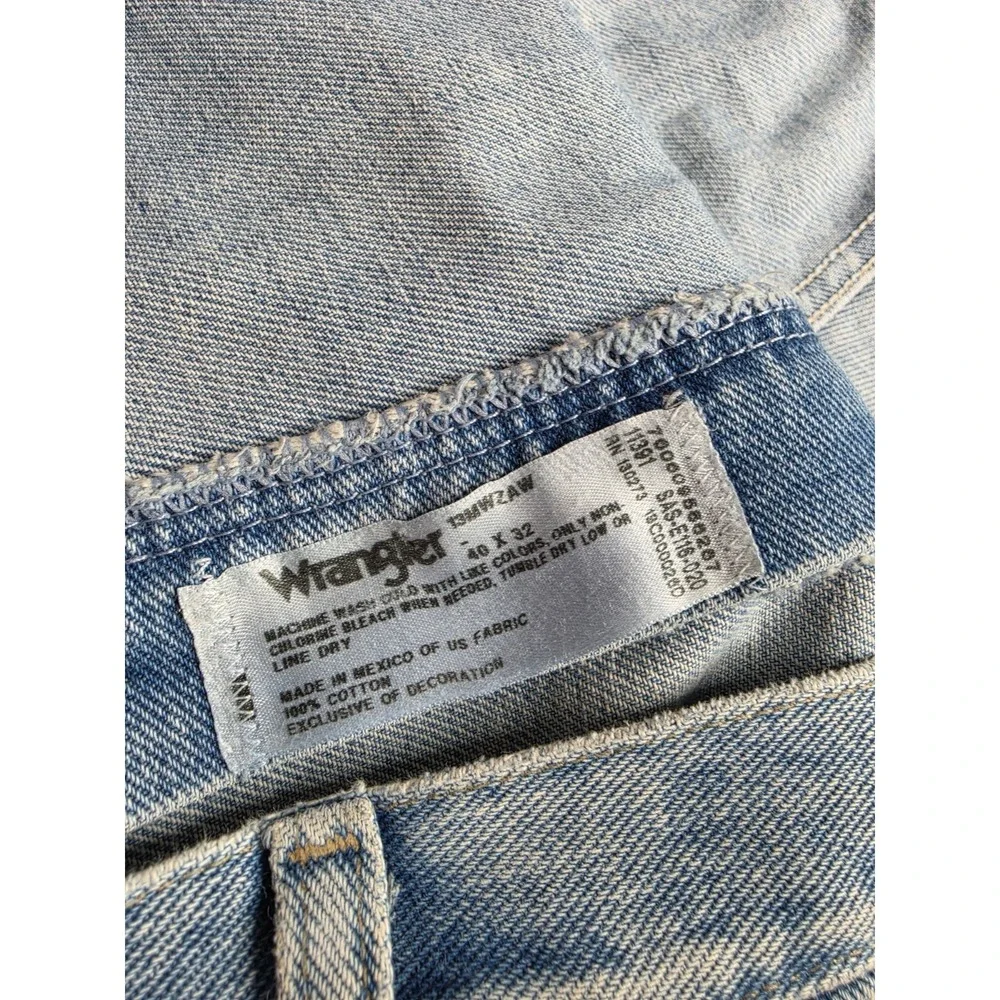 Wrangler 13MWZAW 40x32 Men's Denim Jeans 100% Cotton